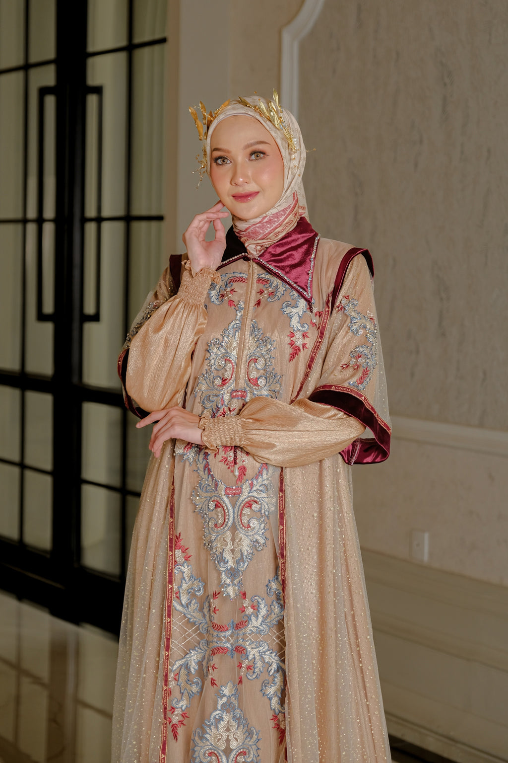 SORAYA BLOOM DRESS - WINEBERRY