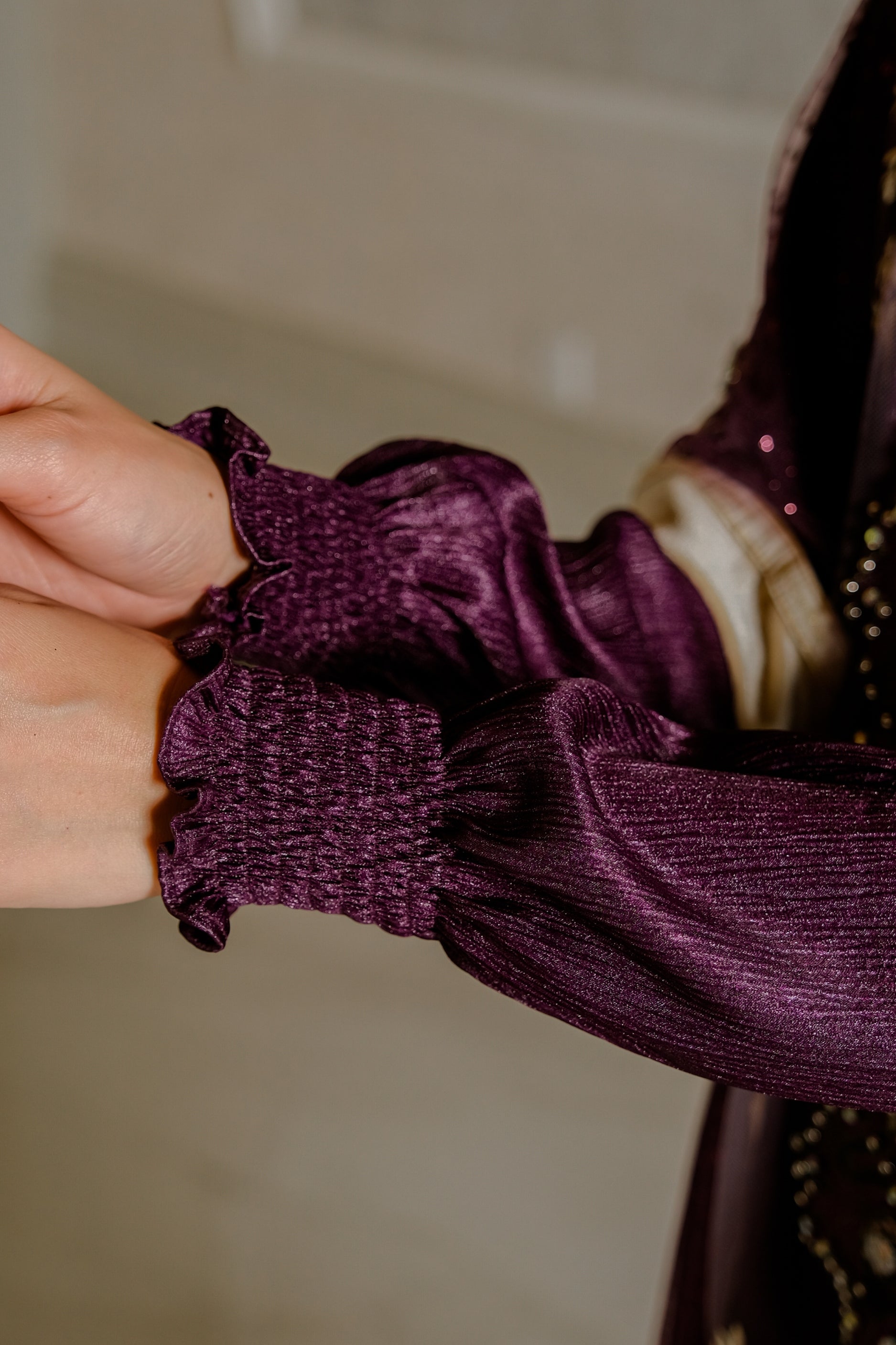 SORAYA BLOOM DRESS - PLUM