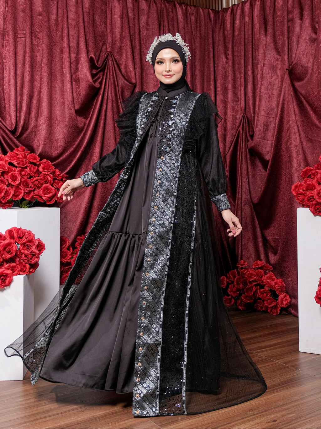 SHARADIVA AYARAA DRESS - BLACK