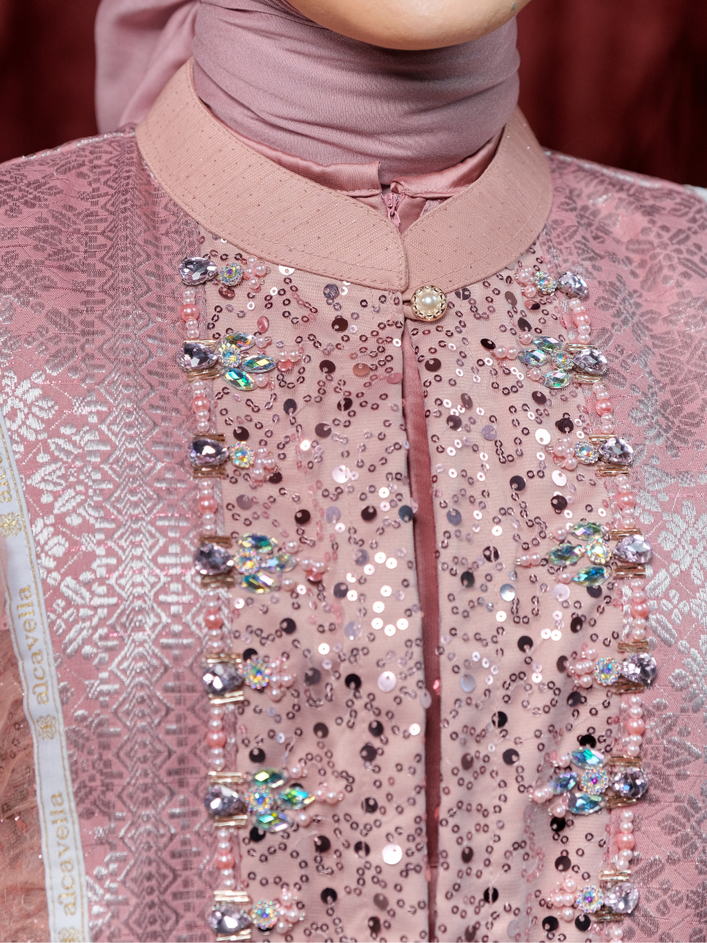 SHARADIVA AYARAA DRESS - BLUSHPINK