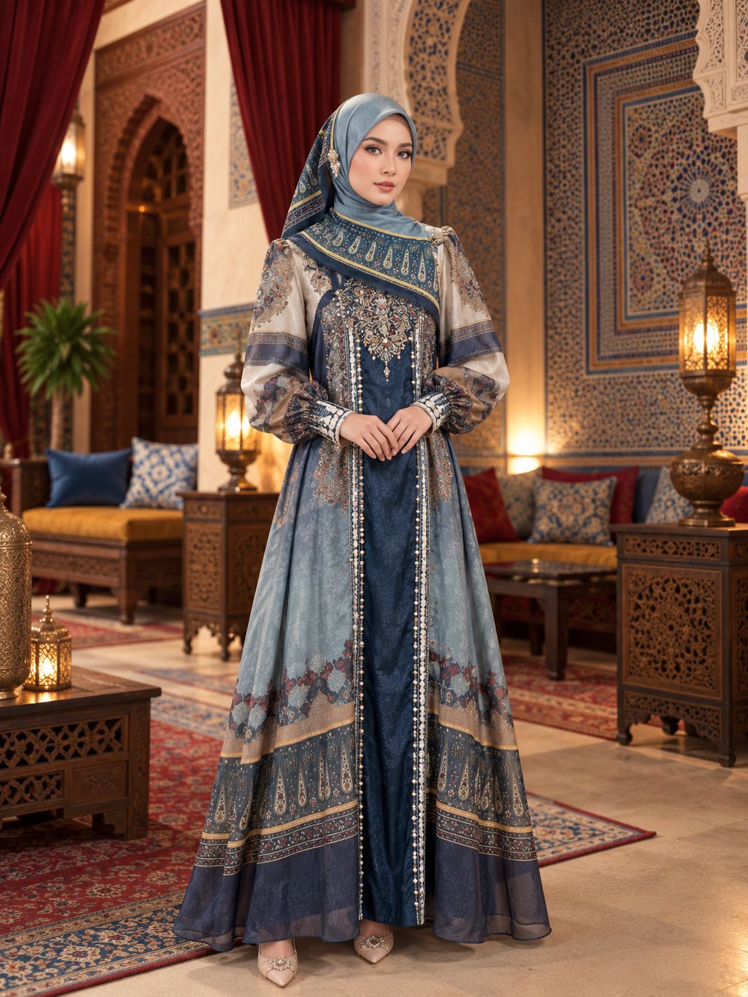 VALERIA DRESS - NAVY