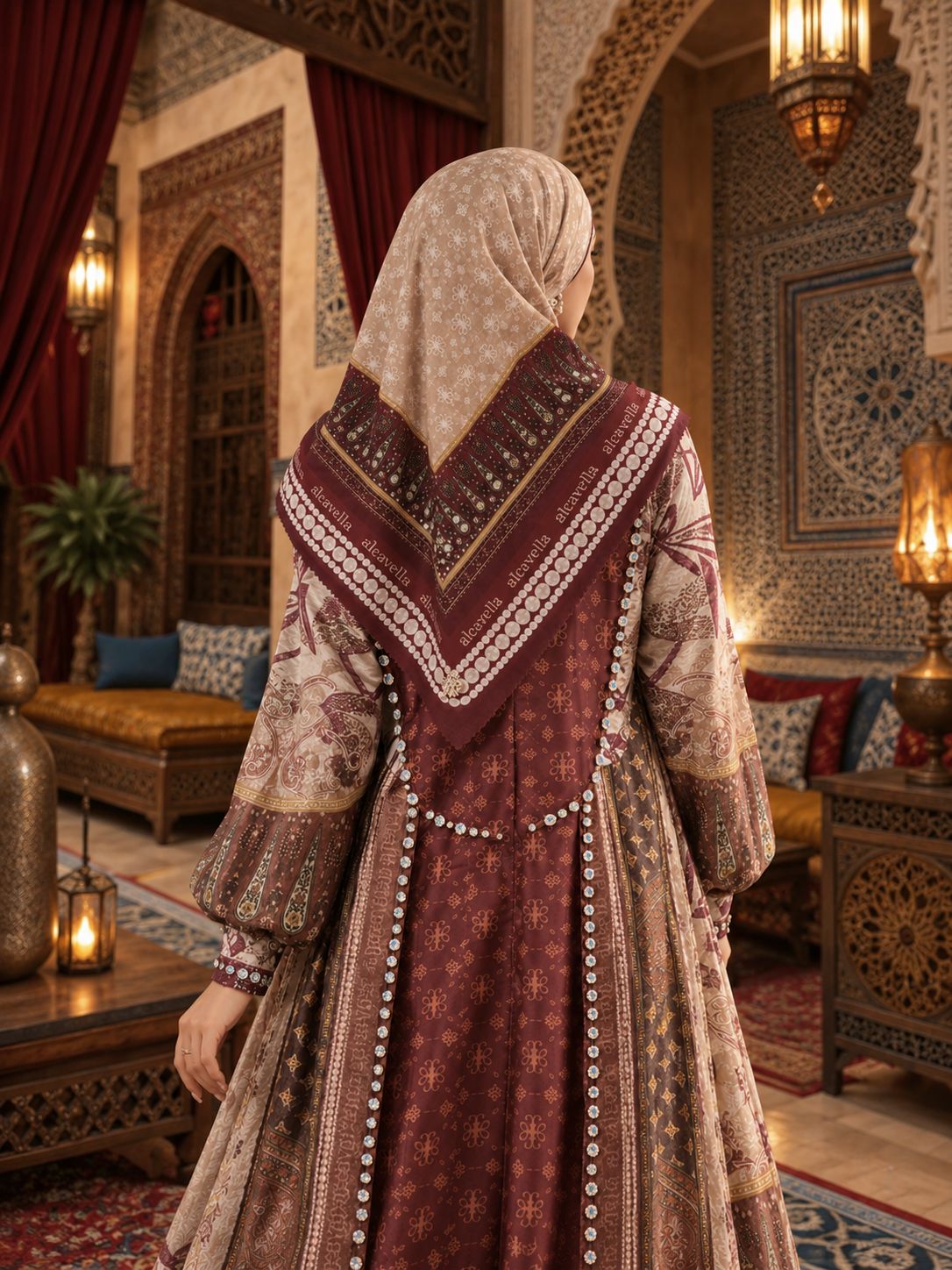 VALERIA DRESS - MAROON