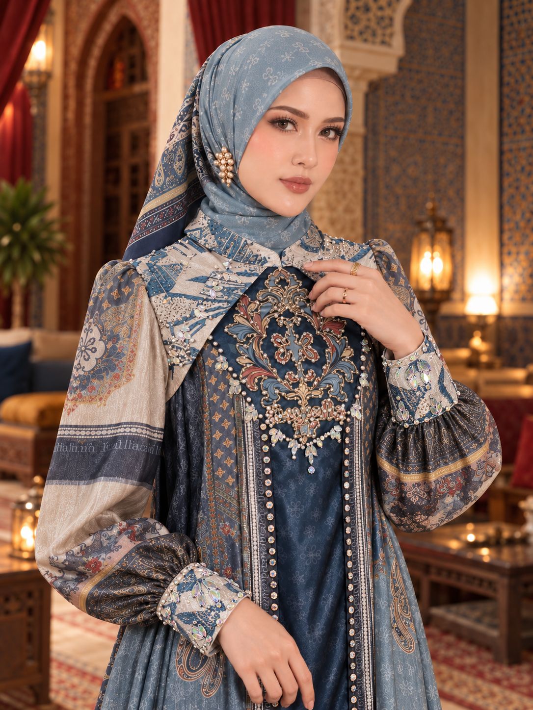 VALERIA DRESS - NAVY