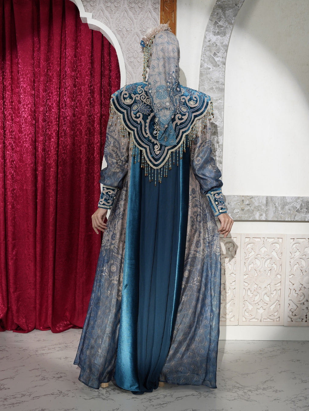 ZAHARA DRESS - AQUA BLUE