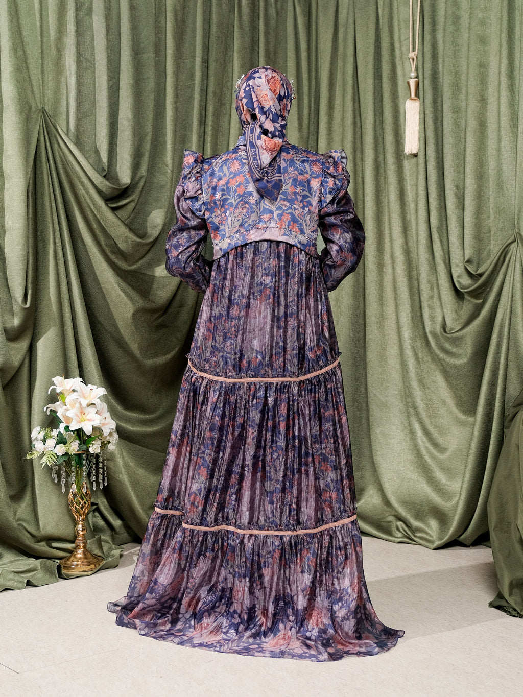 ZARELIA DRESS - NAVY
