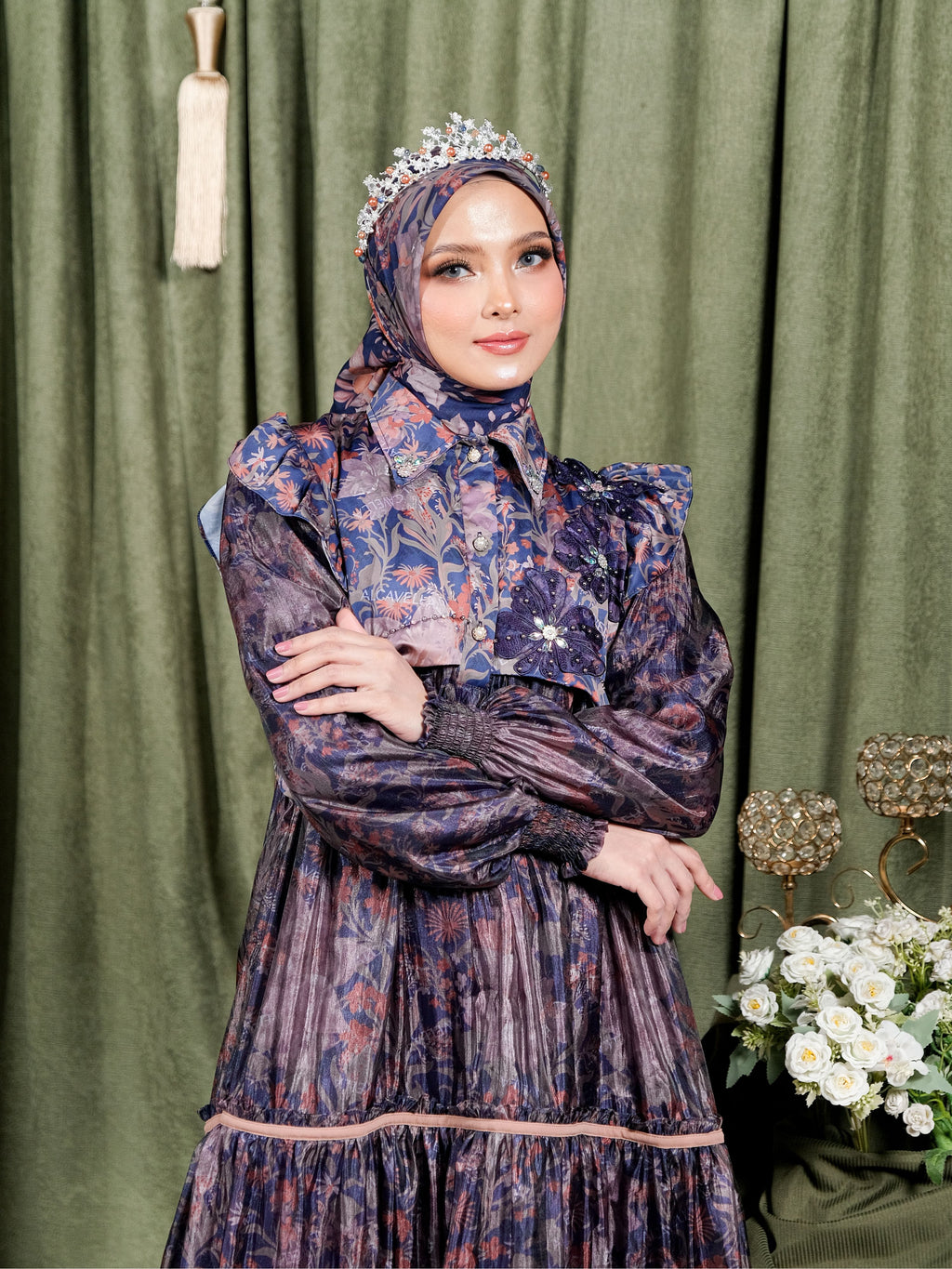 ZARELIA DRESS - NAVY