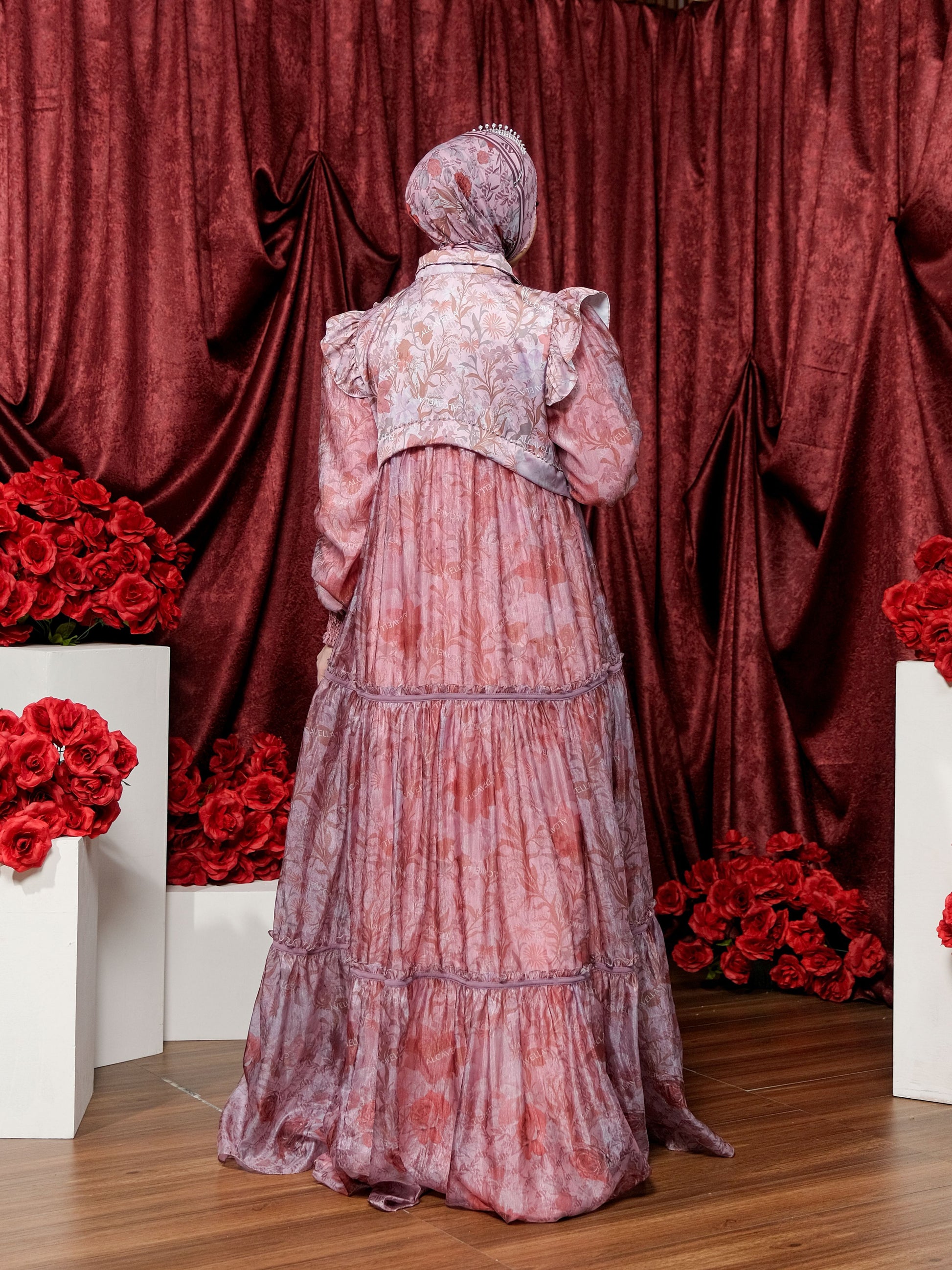 ZARELIA DRESS - DUSTYPINK