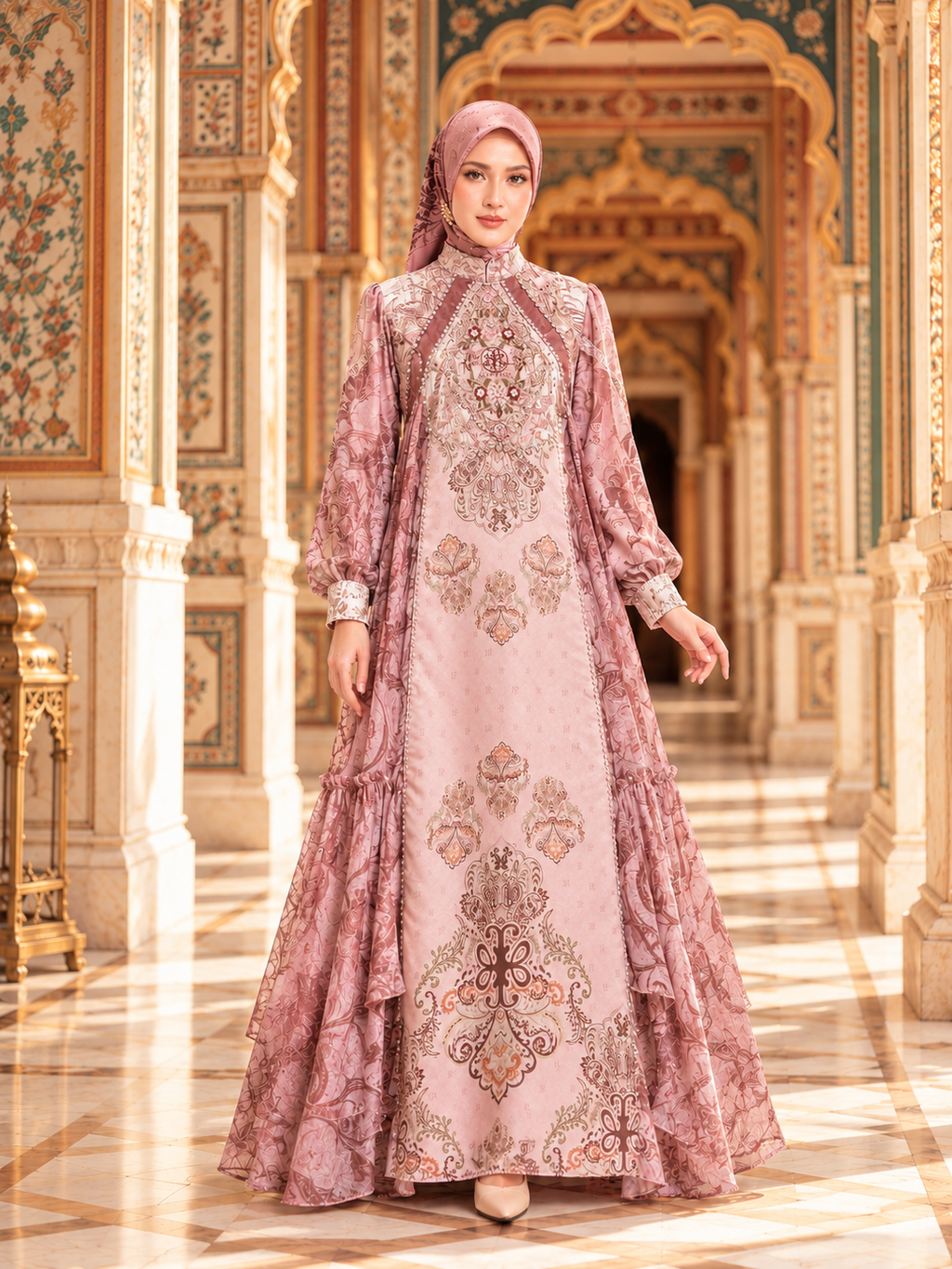 ZAMORA DRESS - DUSTYPINK