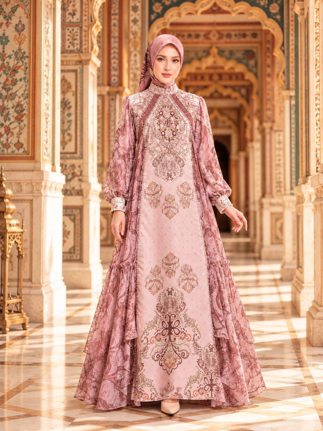 ZAMORA DRESS - DUSTYPINK