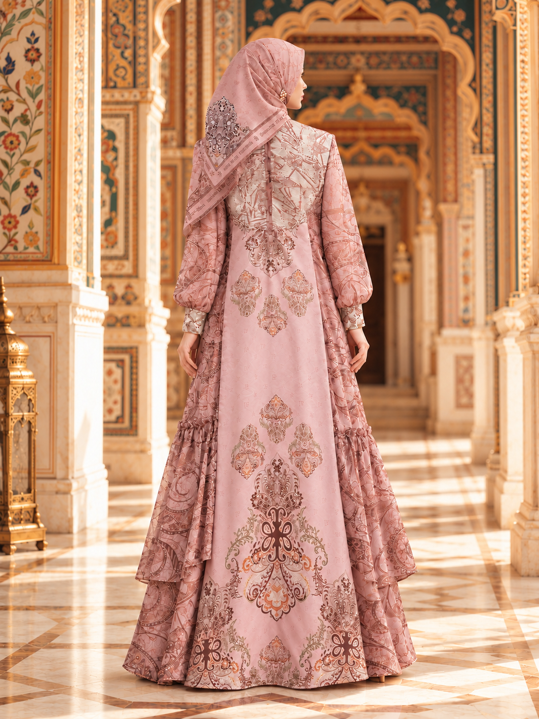 ZAMORA DRESS - DUSTYPINK