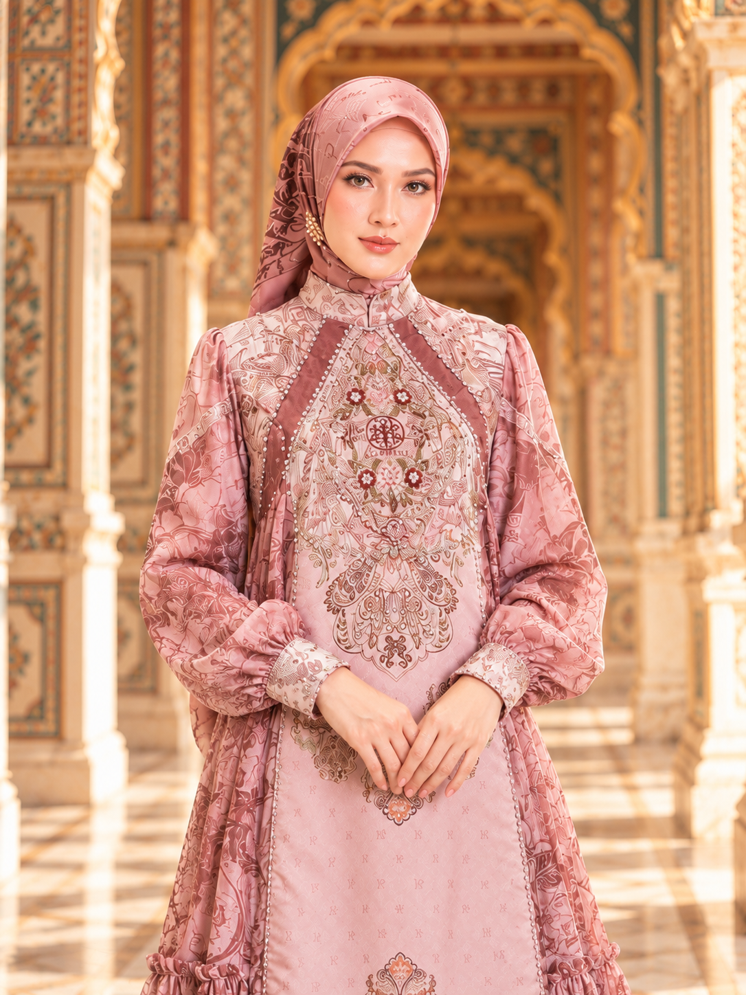 ZAMORA DRESS - DUSTYPINK