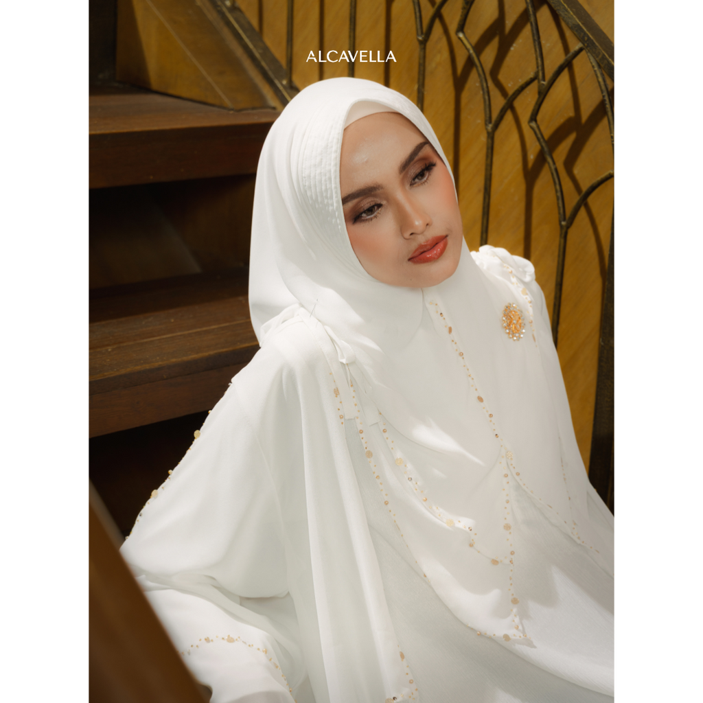 SHABEEA ABAYA - BROKENWHITE