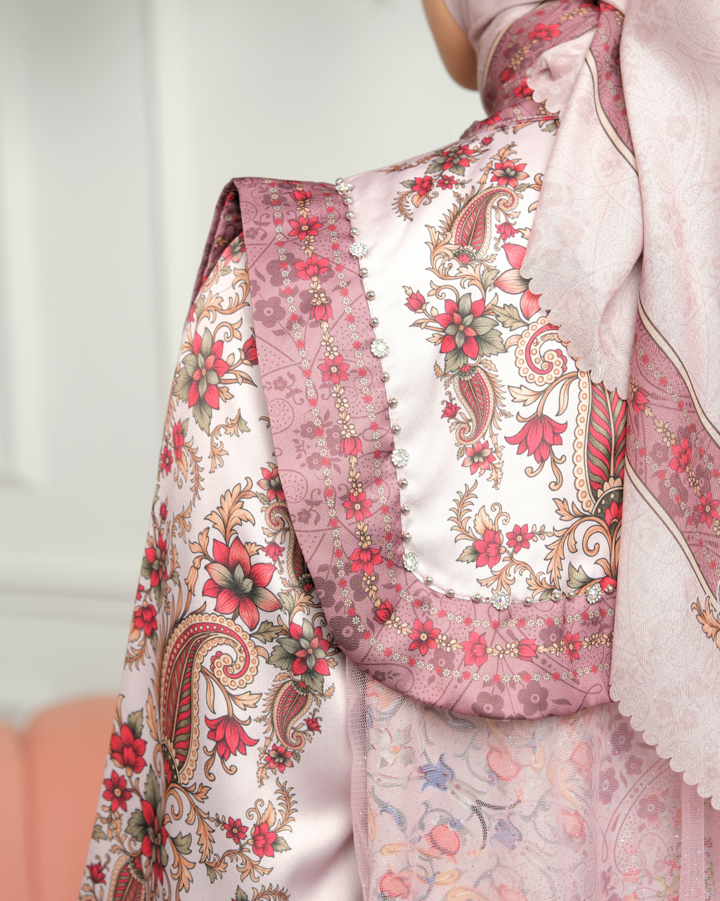 NAVEERA DRESS - DUSTY PINK