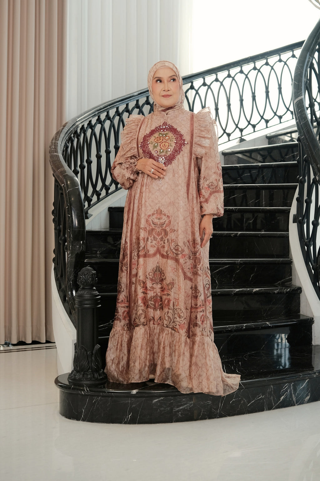 ELVARA DRESS - SOFT SAND