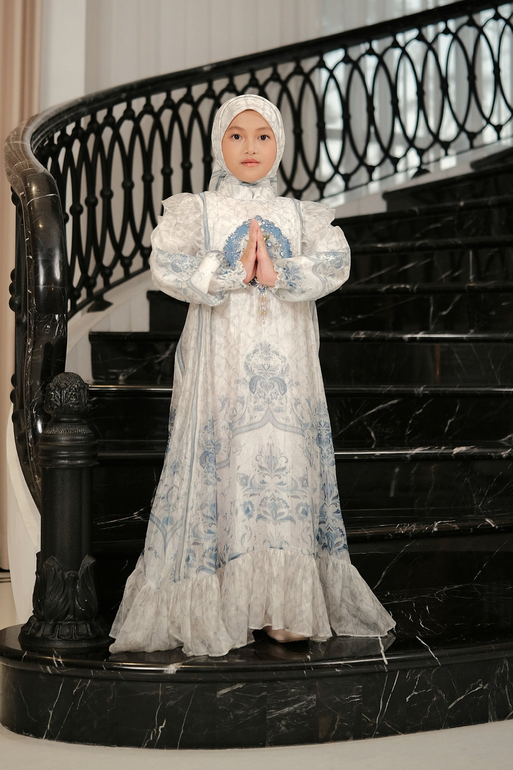 ELVARA KIDS DRESS - POWDERBLUE