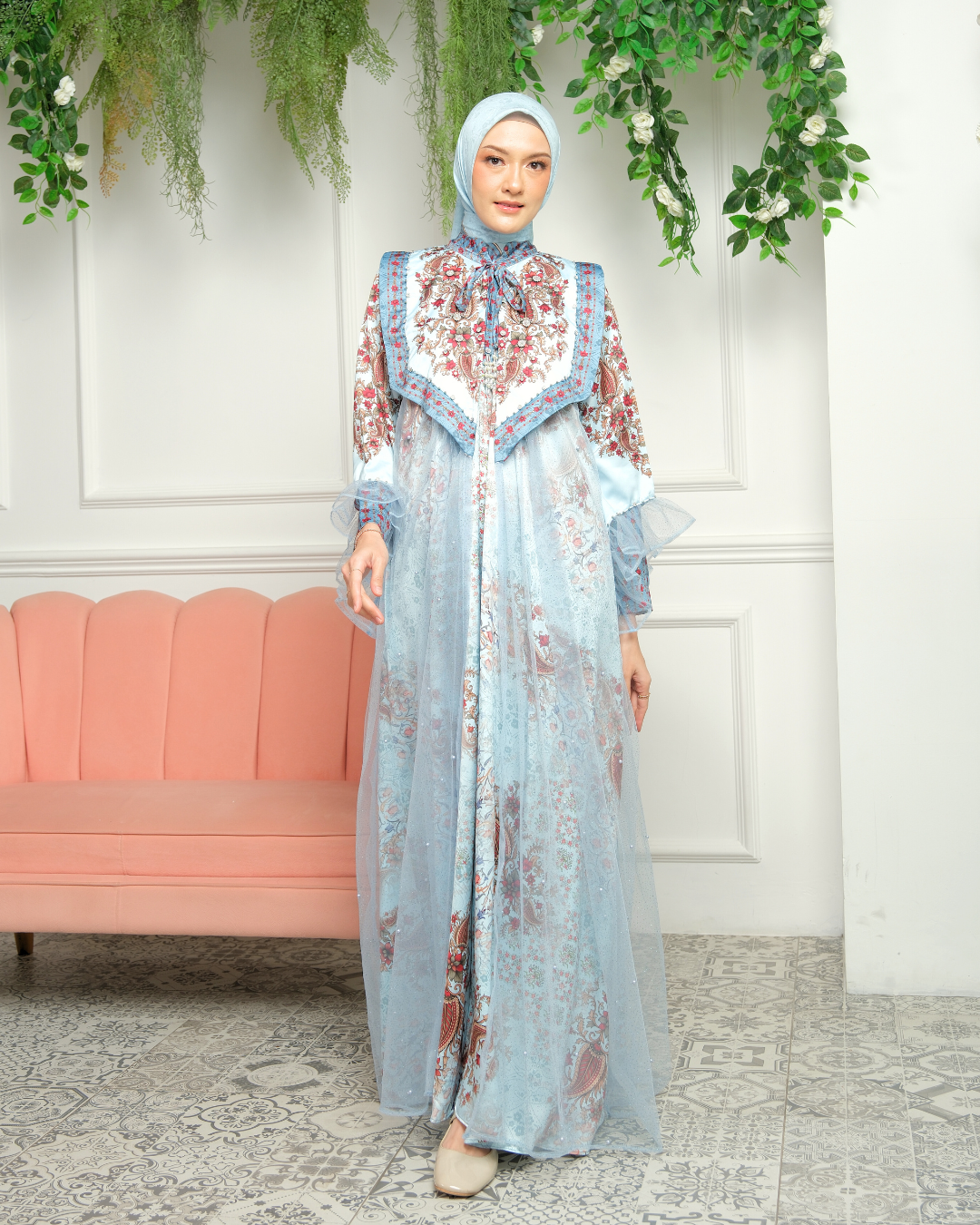 NAVEERA DRESS - ICE BLOSSOM