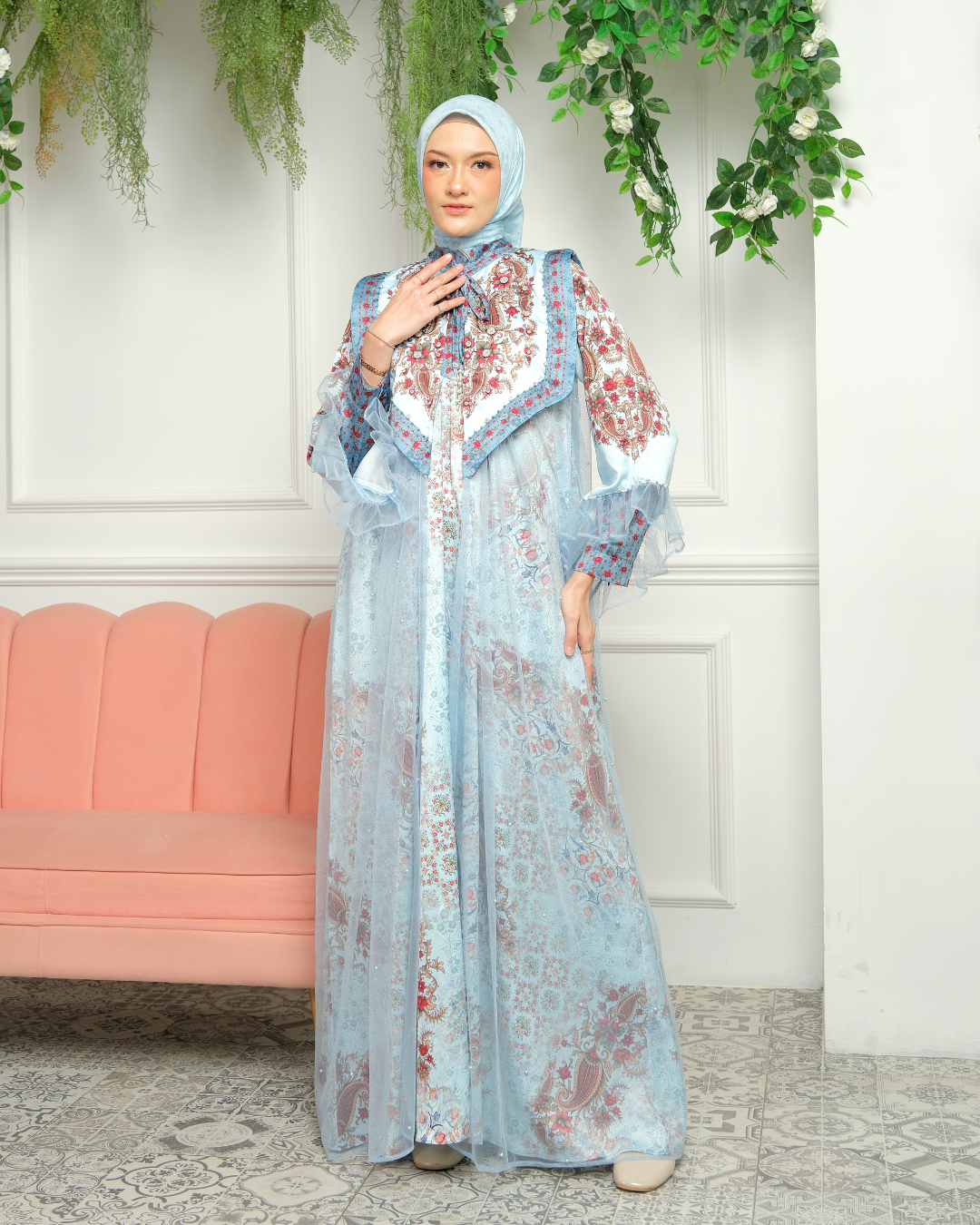 NAVEERA DRESS - ICE BLOSSOM