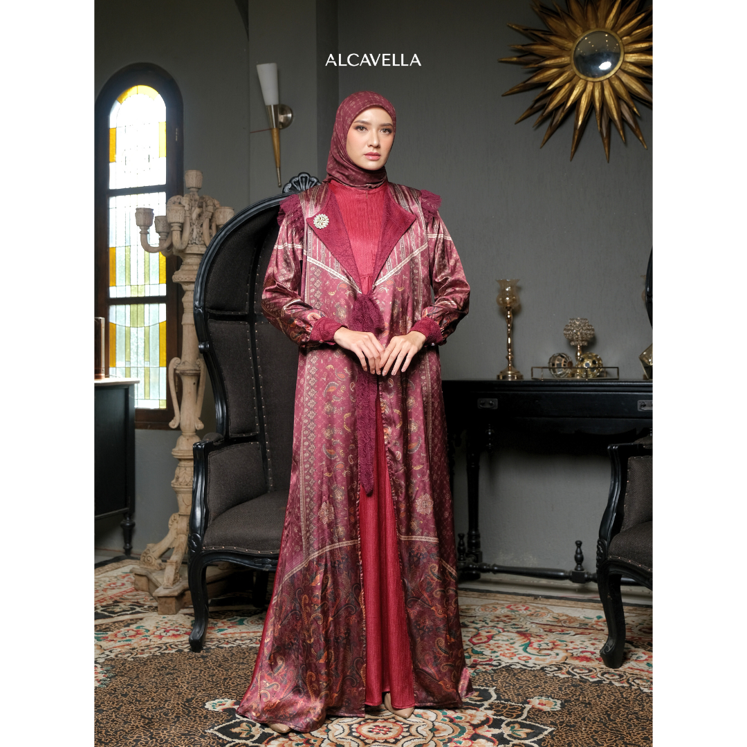 LUXURIA DRESS - MAROON