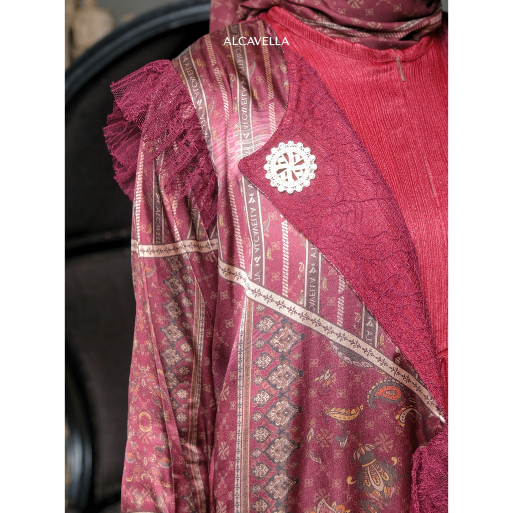 LUXURIA DRESS - MAROON
