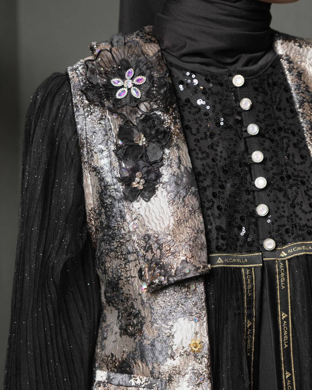 SHARADIVA DRESS - BLACK