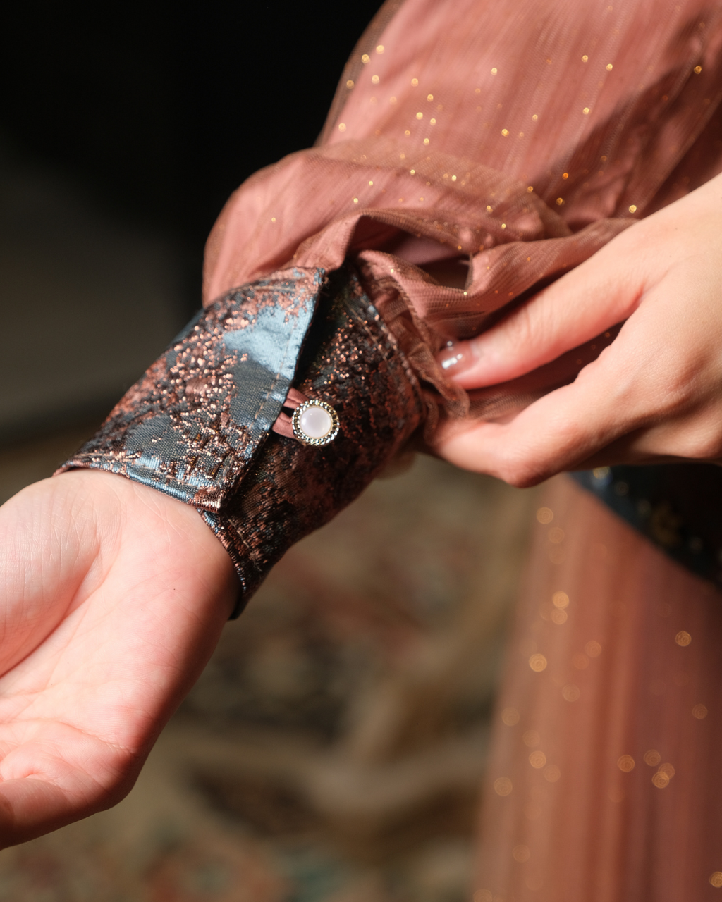 SHARADIVA DRESS - BROWN