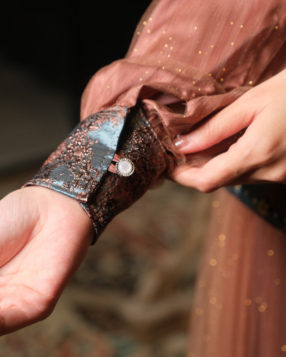 SHARADIVA DRESS - BROWN