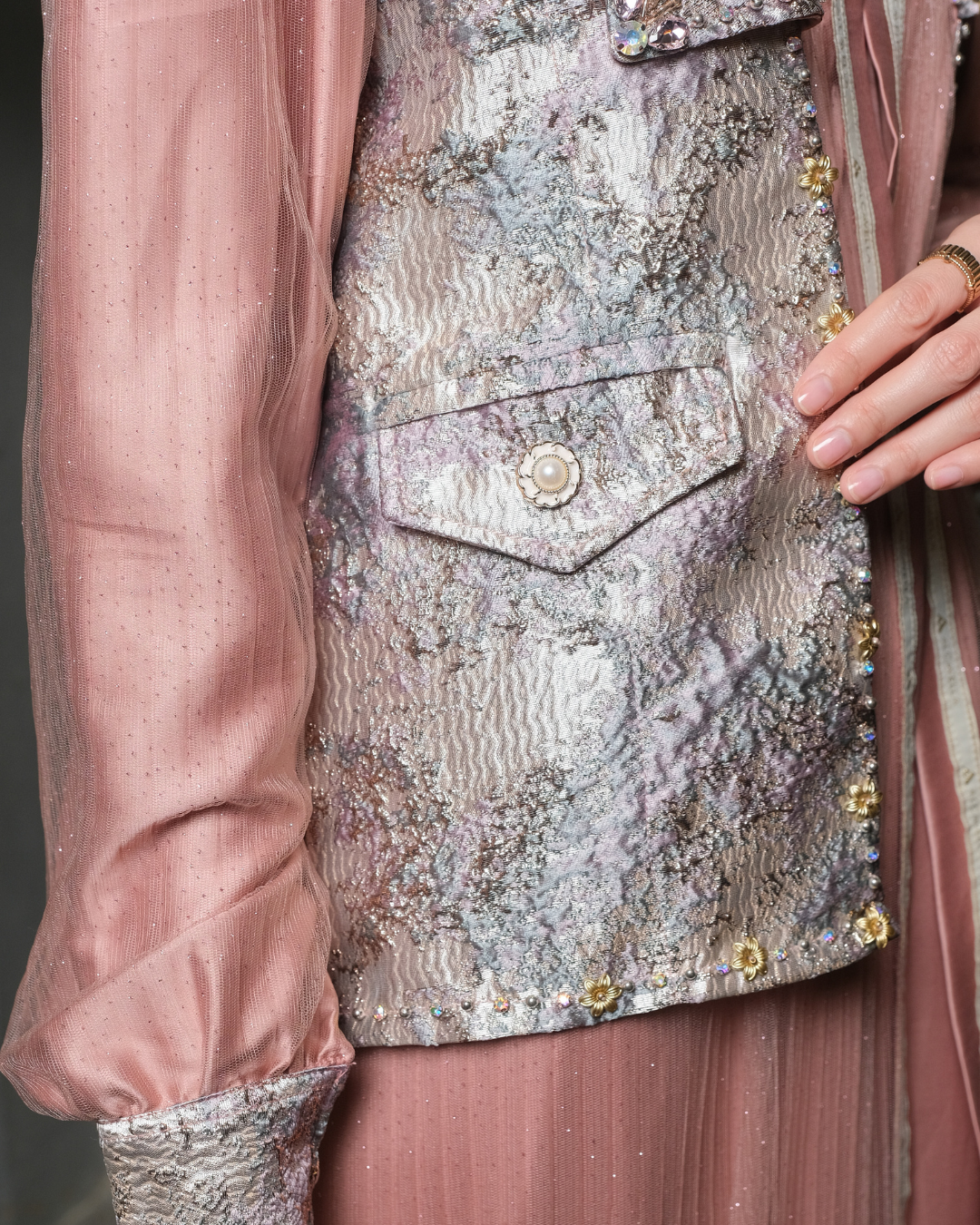 SHARADIVA DRESS - DUSTY PINK