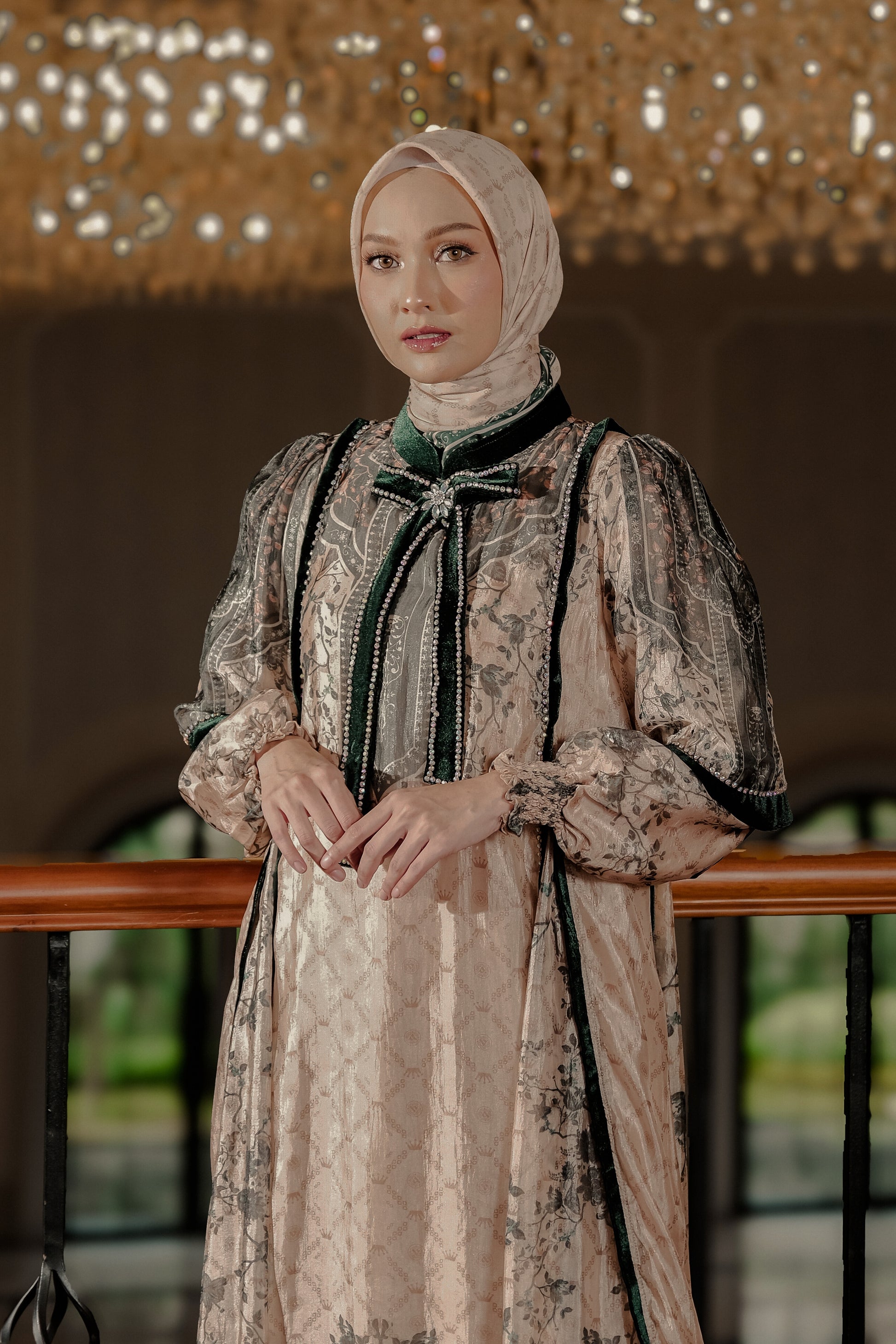 ZANEERA DRESS - EMERALD CREAM