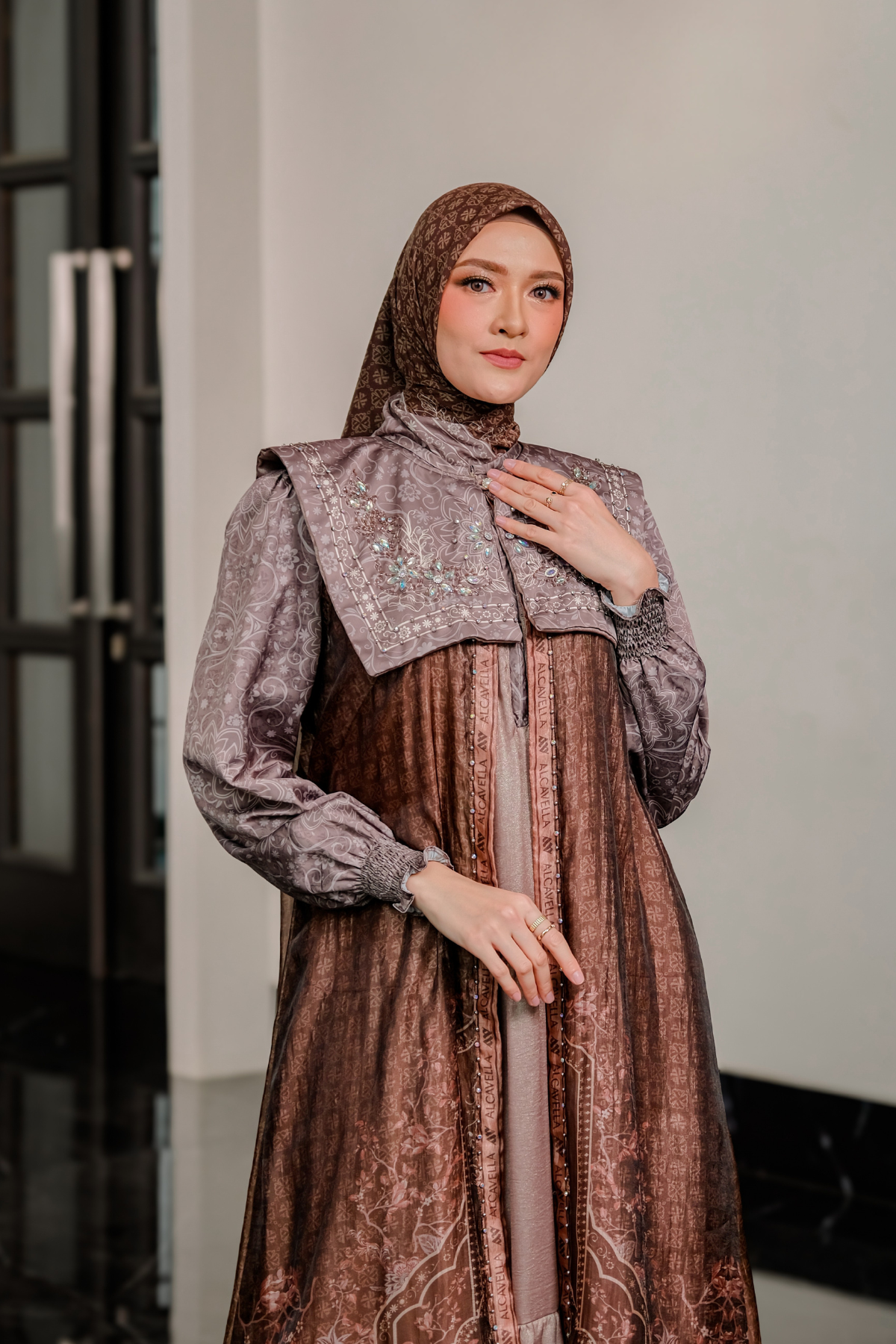 ZEFANYA DRESS - MAHOGANY