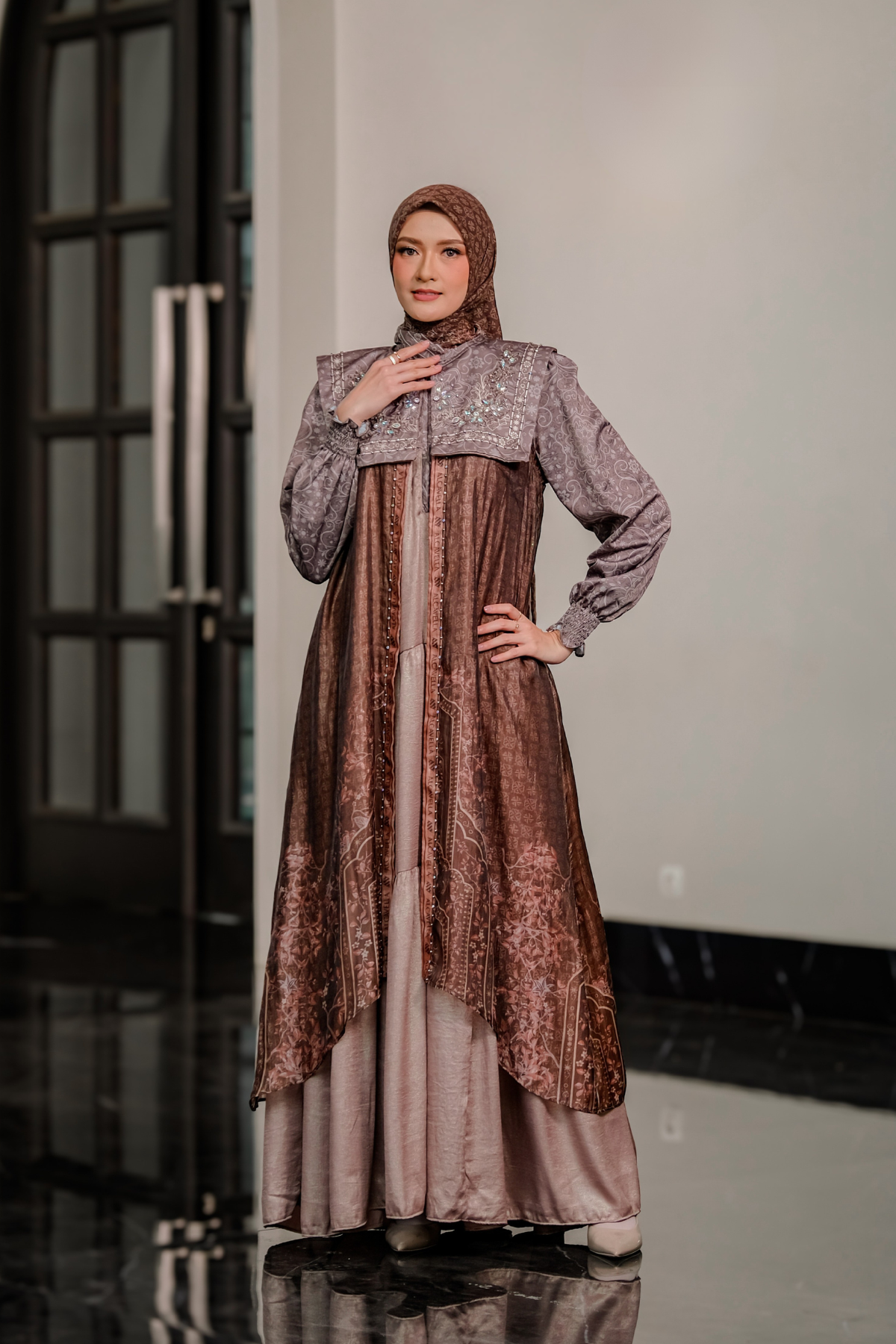 ZEFANYA DRESS - MAHOGANY